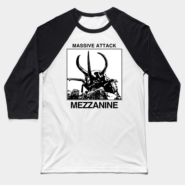 Massive Attack - Mezzanine - Tribute Artwork - White Baseball T-Shirt by Vortexspace